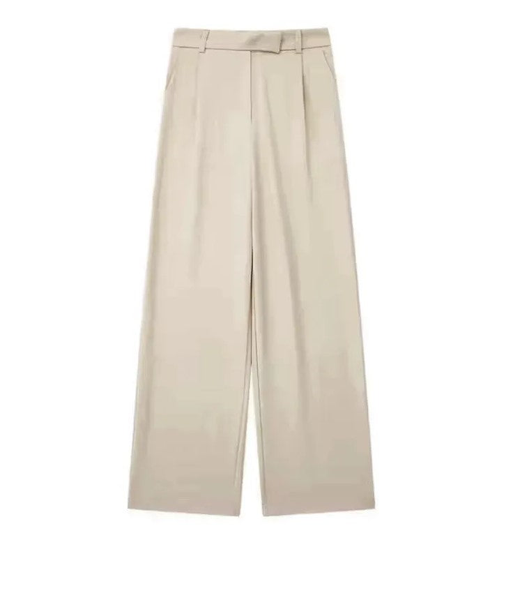 Avant Vintage Luxe Wide-Leg Trousers – Bold Colors, Effortless Style & Flattering Fit!